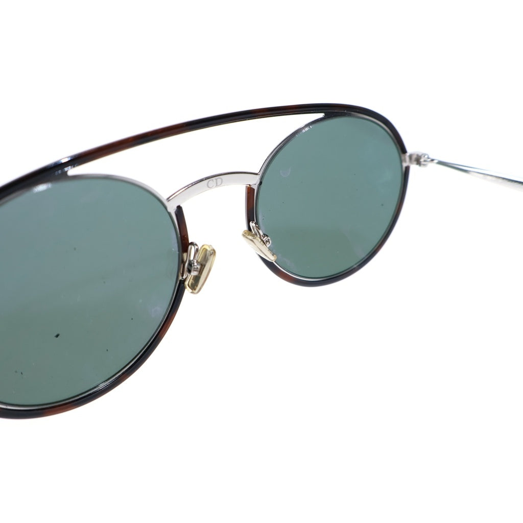 Dior HOMME(ディオールオム) DIORSYNTHESIS ディオール シンセシス 01 ラウンド アビエーター サングラス アイウェア 51□22-155 ブラウン/シルバー