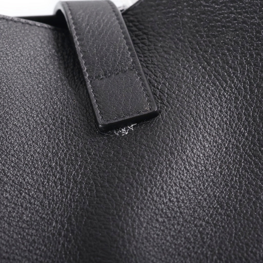 SAINT LAURENT PARIS(サンローランパリ) LE 5 A 7 ル サンカセット ホーボー ワンショルダーバッグ ブラック レザー 793088 ゴールド金具 レディース