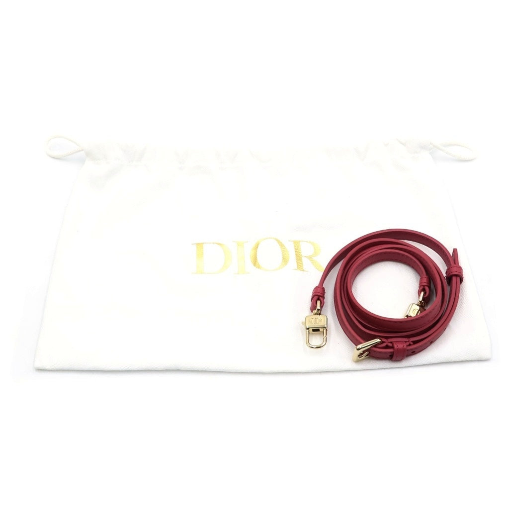 Christian Dior(クリスチャンディオール) レディディオール マイクロ バニティ 2WAYハンドバッグ ミニバッグ ショルダーバッグ ピンク レザー ゴールド金具 レディース