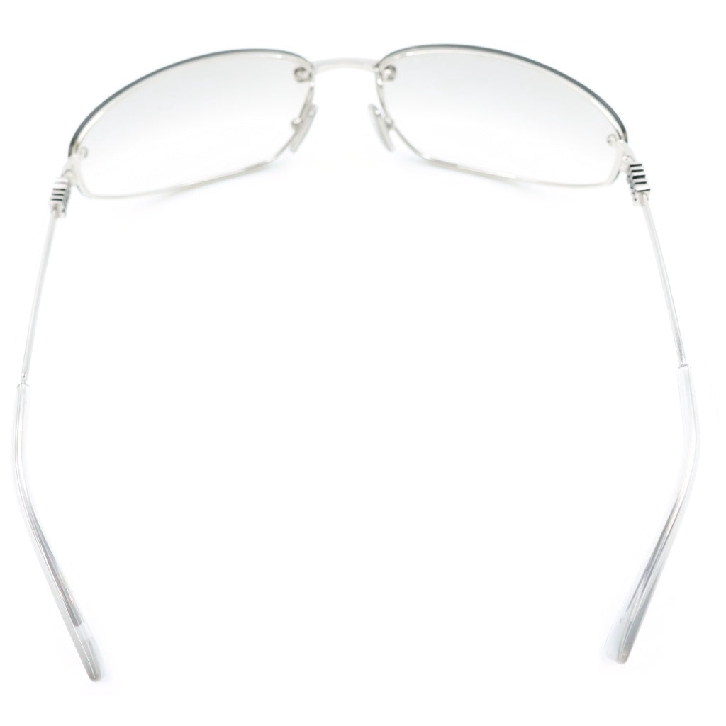 miumiu(ミュウミュウ) ロゴ スクエア型メガネ クリア シルバー メタル 60□19-122 S MUA50S