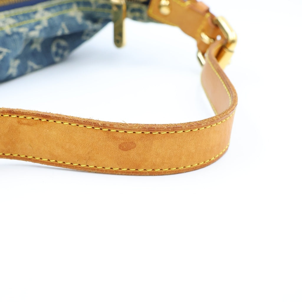 LOUIS VUITTON(ルイヴィトン) モノグラムデニム バギーGM ワンショルダーバッグ ハンドバッグ ブルー×ベージュ デニム×レザー M95048 レディース