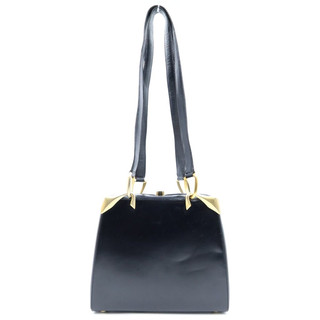 CELINE(セリーヌ) ワンショルダーバッグ ブラック×ゴールド レザー レディース