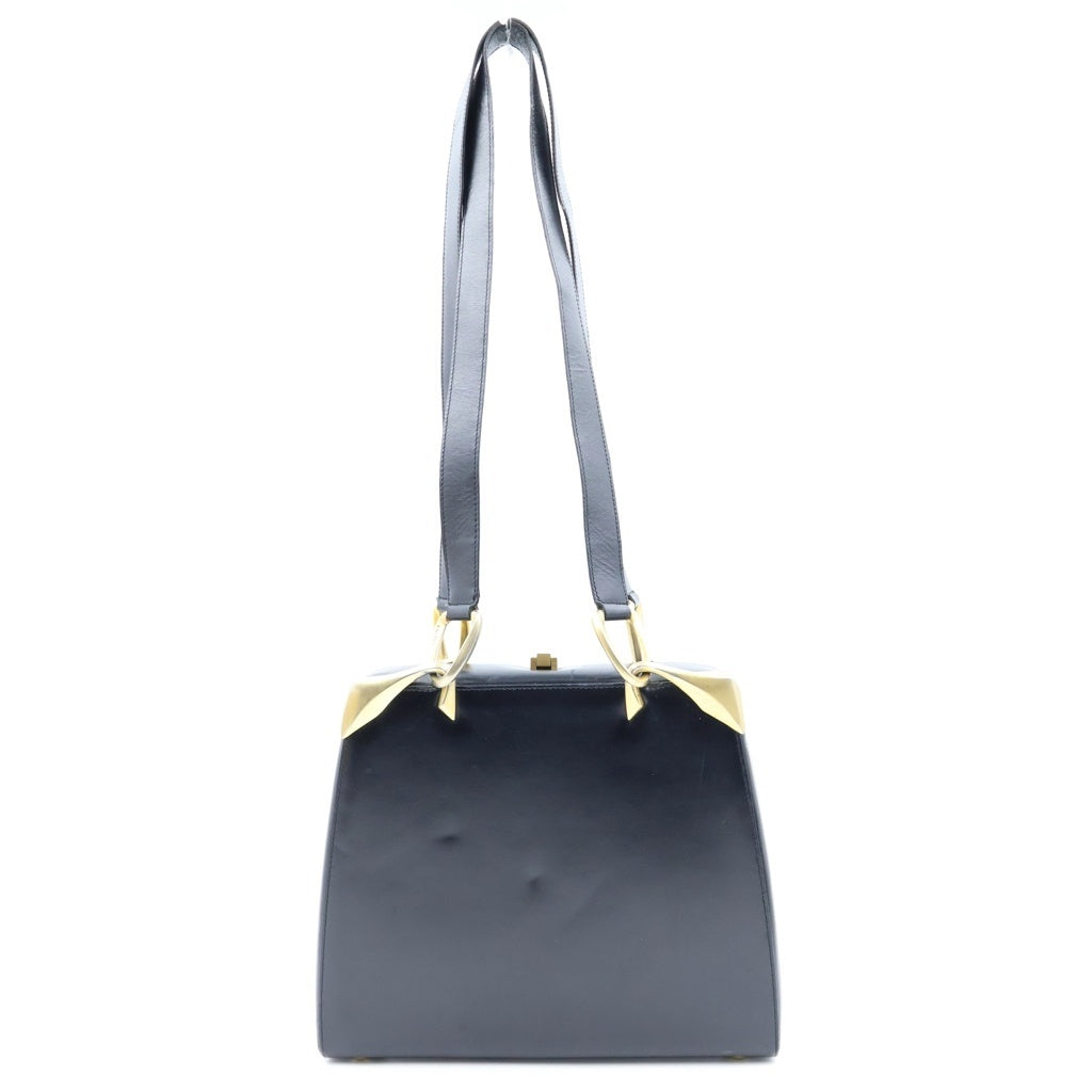 CELINE(セリーヌ) ワンショルダーバッグ ブラック×ゴールド レザー レディース
