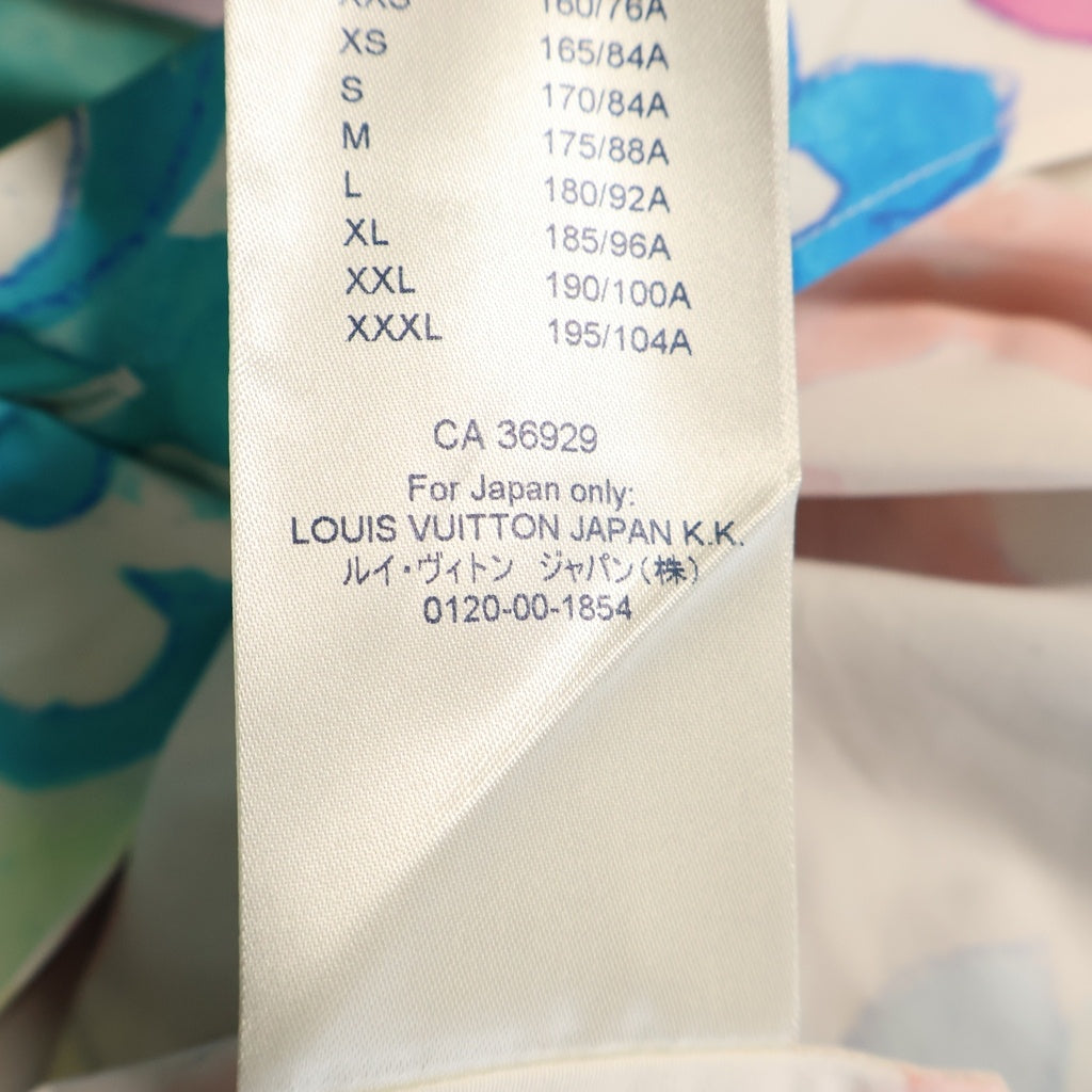 LOUIS VUITTON(ルイヴィトン) 21SS マルチモノグラム ウォーターカラー 半袖シャツ オープンカラー コットン マルチカラー RM211V BT3 HLS02W