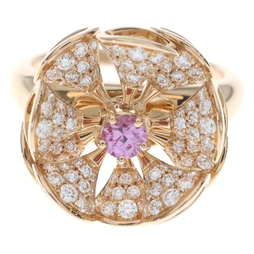BVLGARI(ブルガリ) ディーヴァドリーム リング ピンクサファイア ダイヤモンド Au750 K18 353698