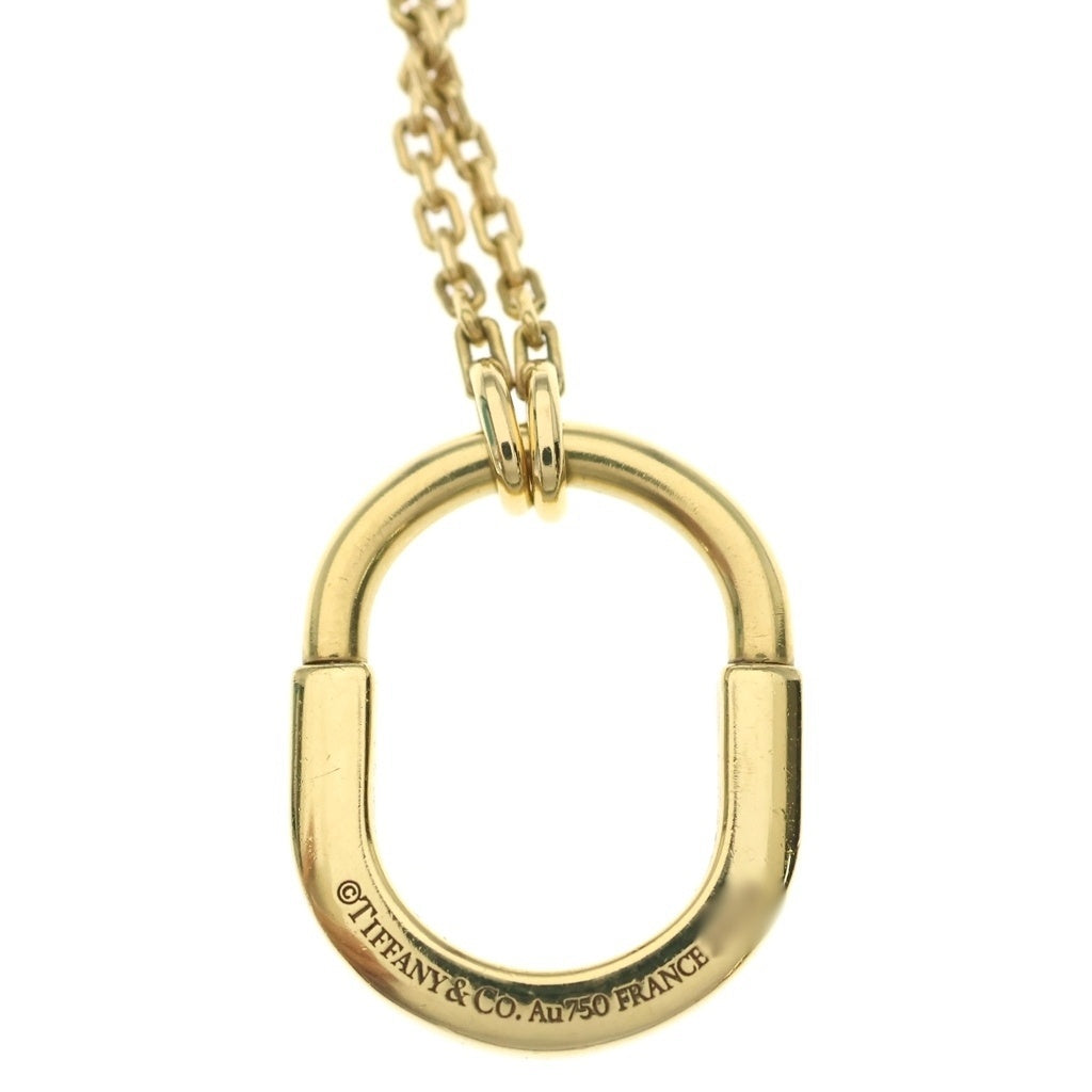 TIFFANY & Co.(ティファニー) ロック スモール ペンダント Au750 K18 イエローゴールド レディース