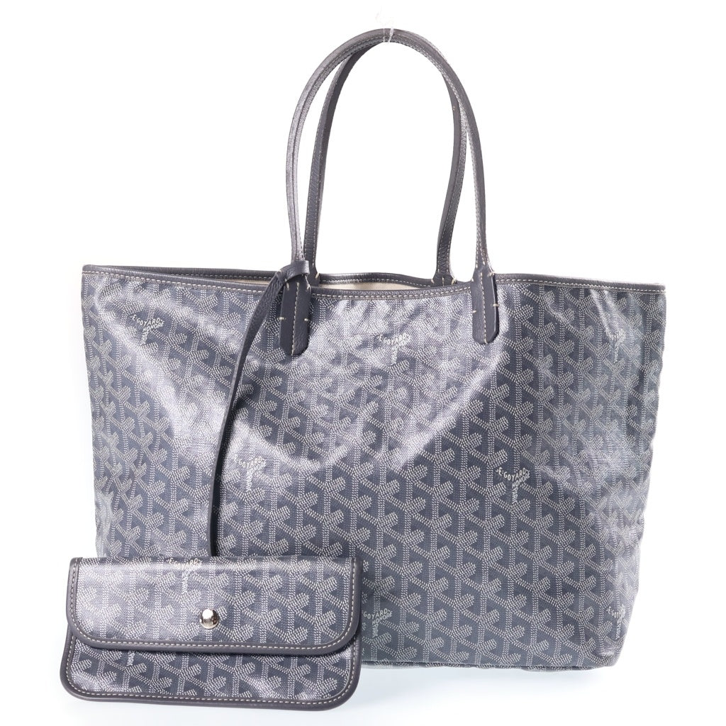GOYARD(ゴヤール) サンルイPM トートバッグ ハンドバッグ グレー レザー×PVC レディース