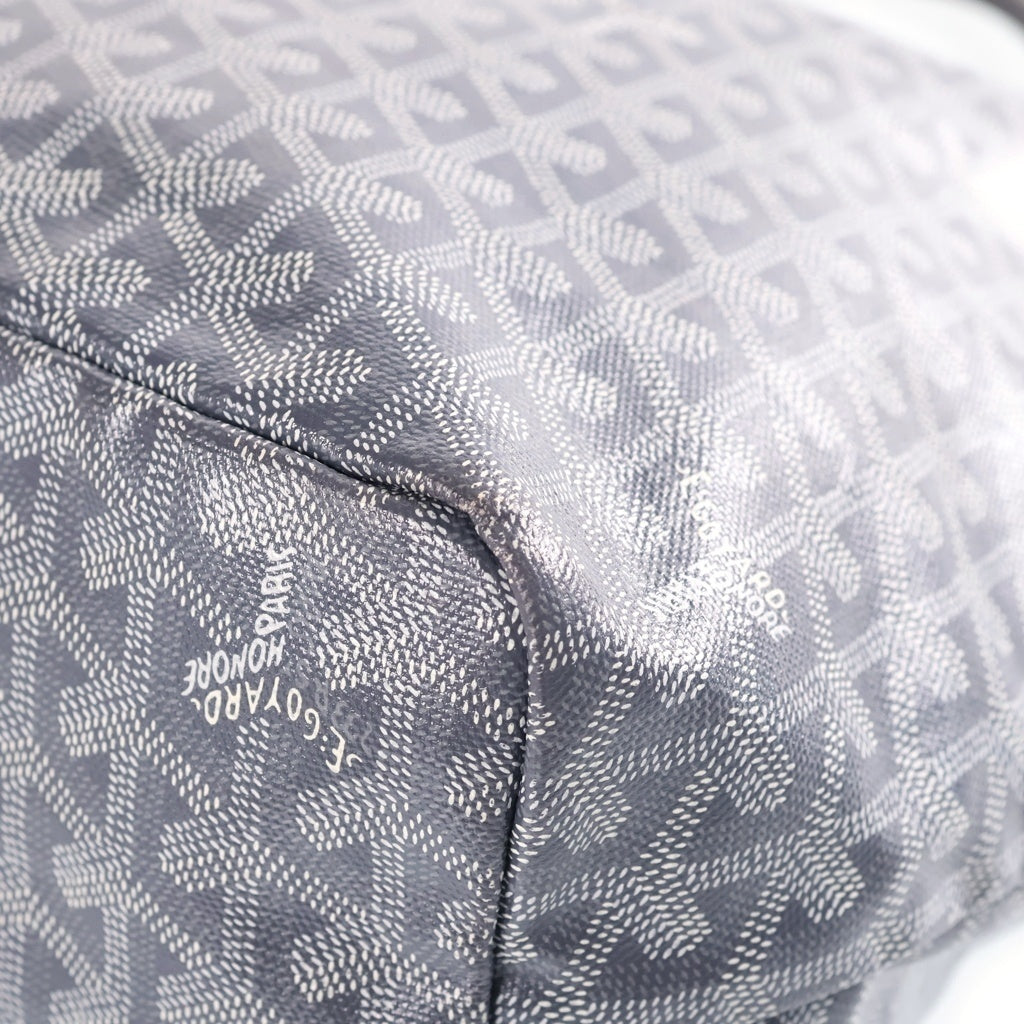 GOYARD(ゴヤール) サンルイPM トートバッグ ハンドバッグ グレー レザー×PVC レディース