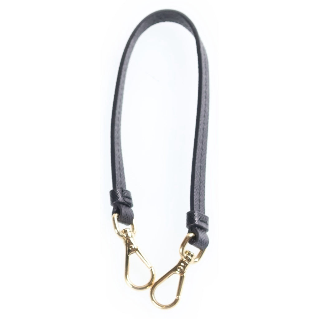 PRADA(プラダ) サフィアーノ スマホポーチ フォンショルダーバッグ チェーンミニバッグ ブラック レザー 1BP050 ゴールド金具 レディース