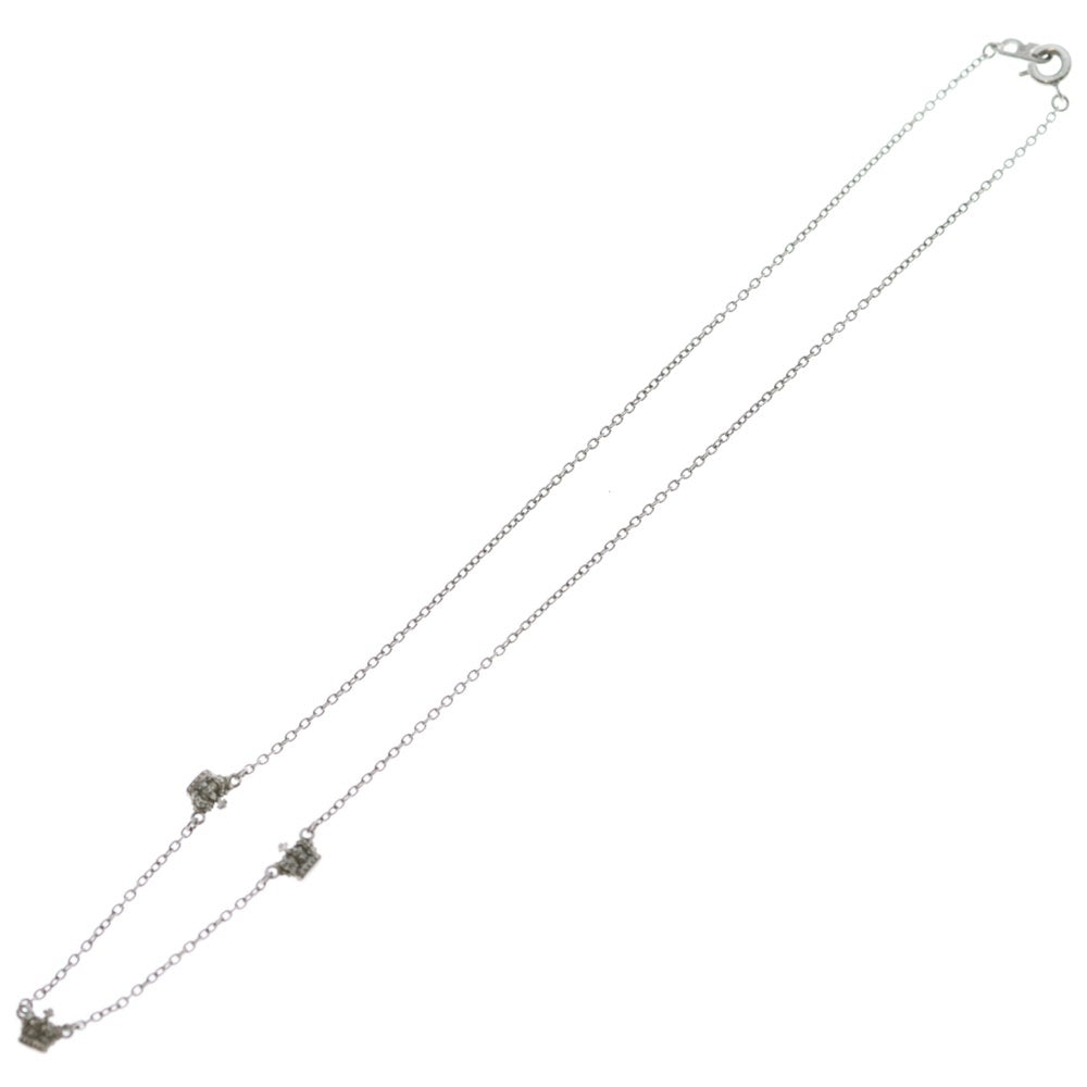 Justin Davis(ジャスティンデイヴィス) CROWN クラウン 3モチーフ ネックレス シルバー