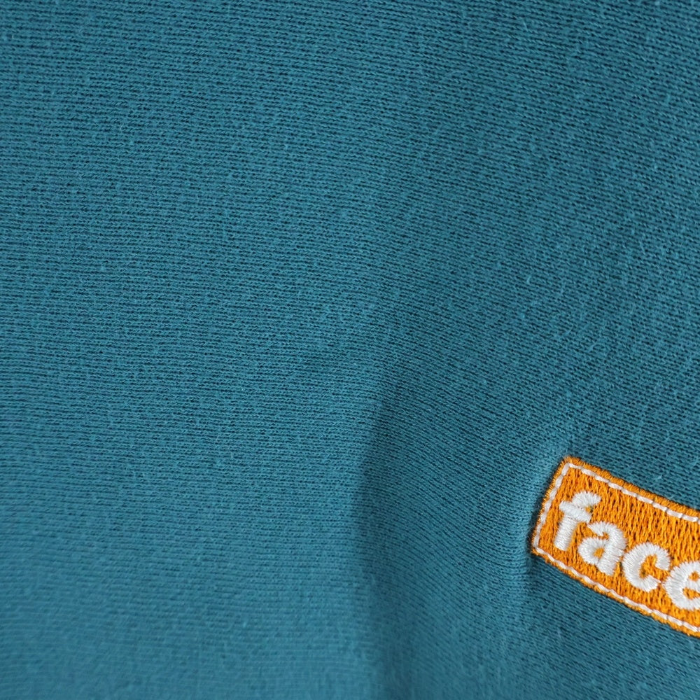 FACETASM(ファセッタズム) ロゴ刺繍 プルオーバースウェットパーカー フーディ グリーン