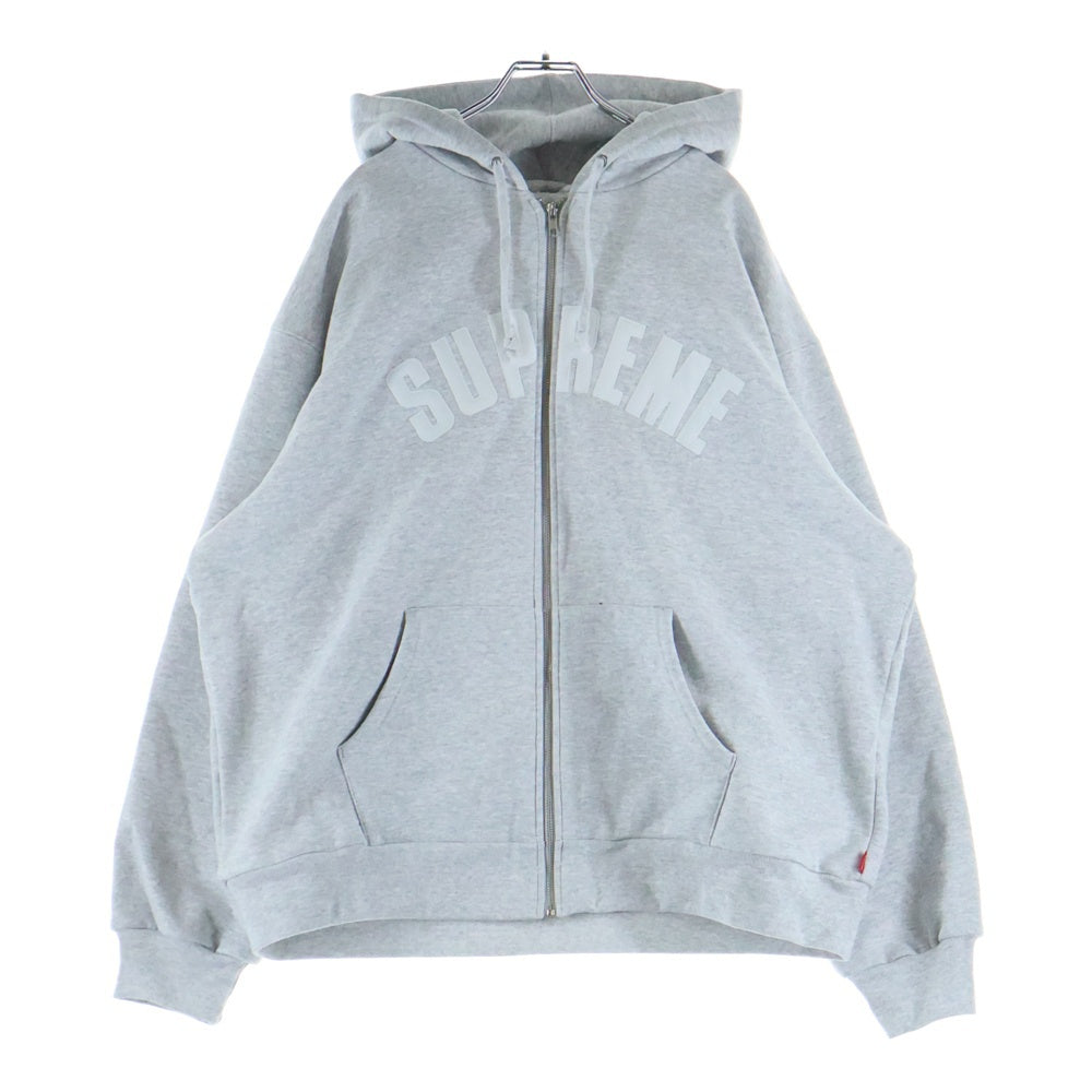 SUPREME(シュプリーム) 25AW ARC Logo Thermal Zip Up Sweatshirt アーチロゴ サーマル スウェットパーカー グレー