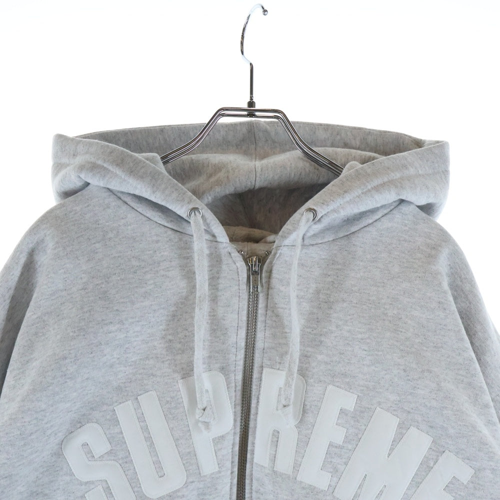 SUPREME(シュプリーム) 25AW ARC Logo Thermal Zip Up Sweatshirt アーチロゴ サーマル スウェットパーカー グレー