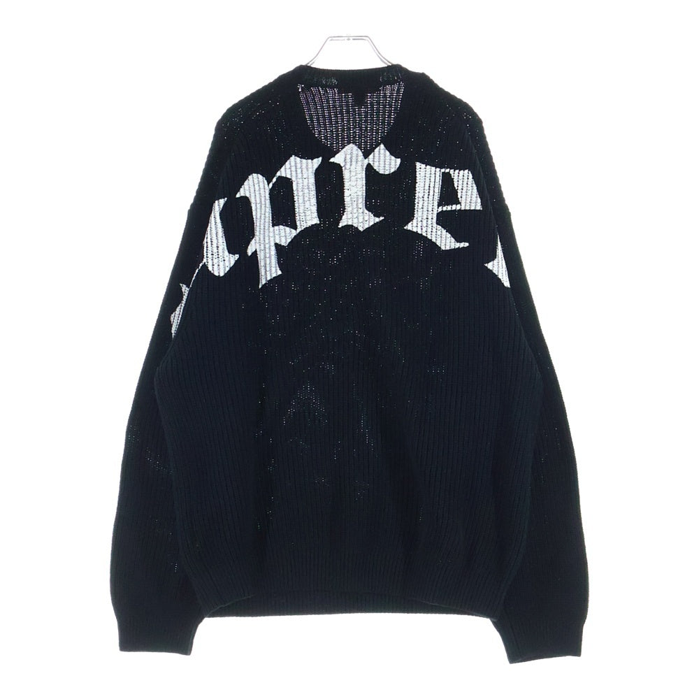 SUPREME(シュプリーム) 25SS Old English Printed Sweater バック オールド イングリッシュ ロゴ プリント
