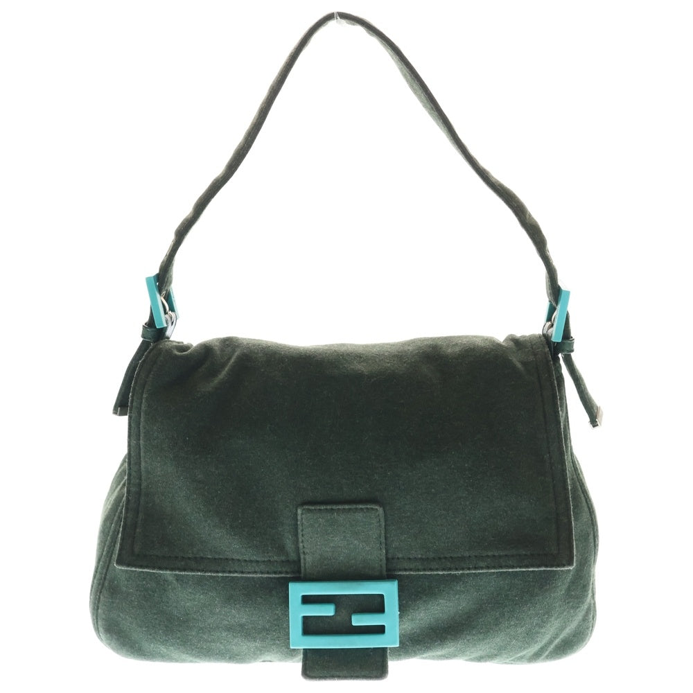 FENDI(フェンディ) マンマバケット キャンパス ダークグリーン ワンショルダーバッグ レディース