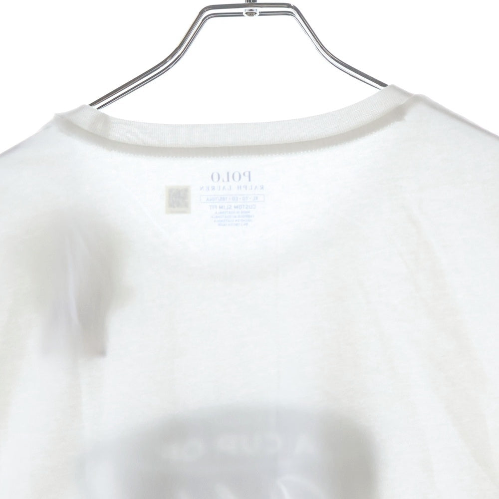 POLO RALPH LAUREN(ポロラルフローレン) COFFEE CUP Tee フロントデザイン コーヒーカップ 長袖Tシャツ カットソー ホワイト