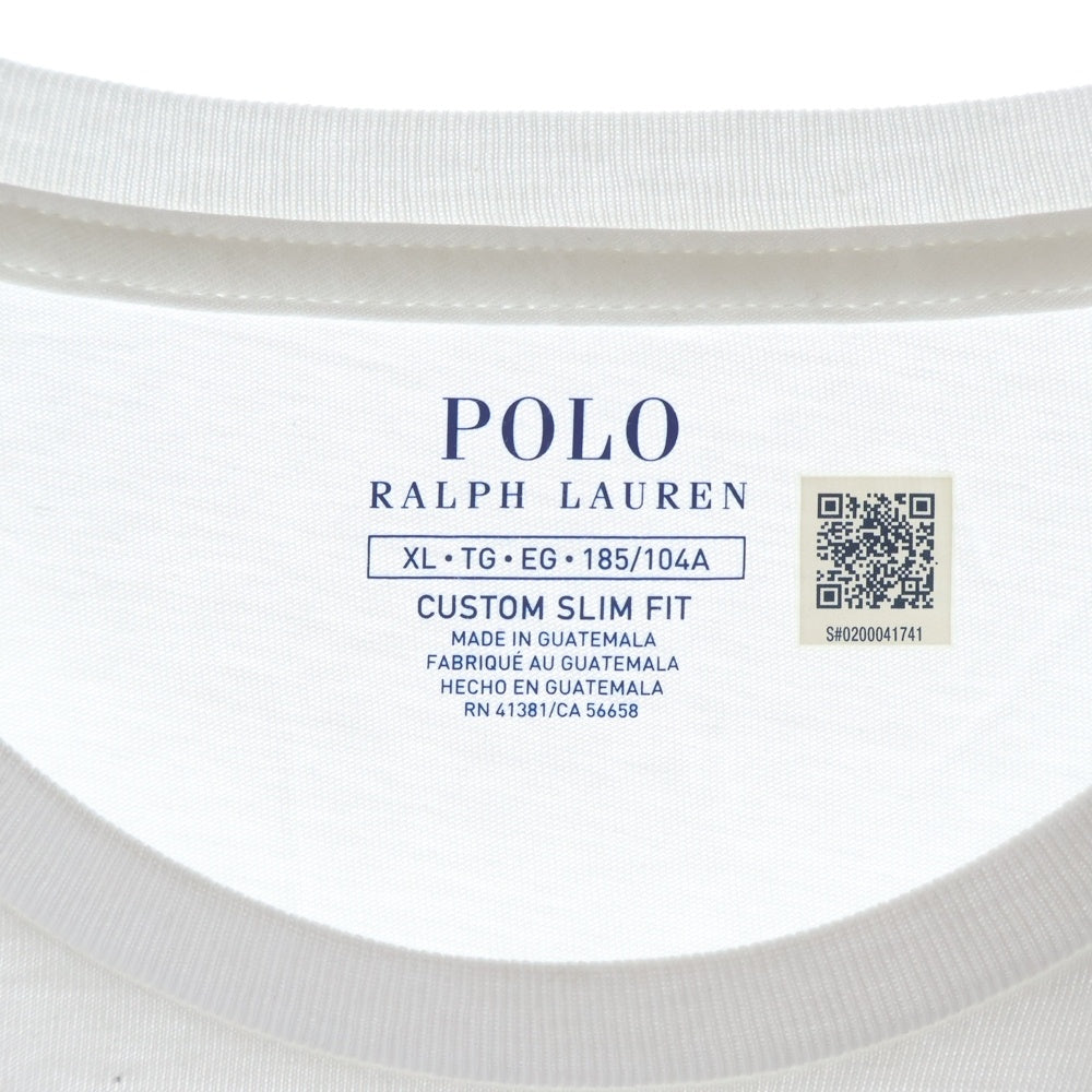 POLO RALPH LAUREN(ポロラルフローレン) COFFEE CUP Tee フロントデザイン コーヒーカップ 長袖Tシャツ カットソー ホワイト