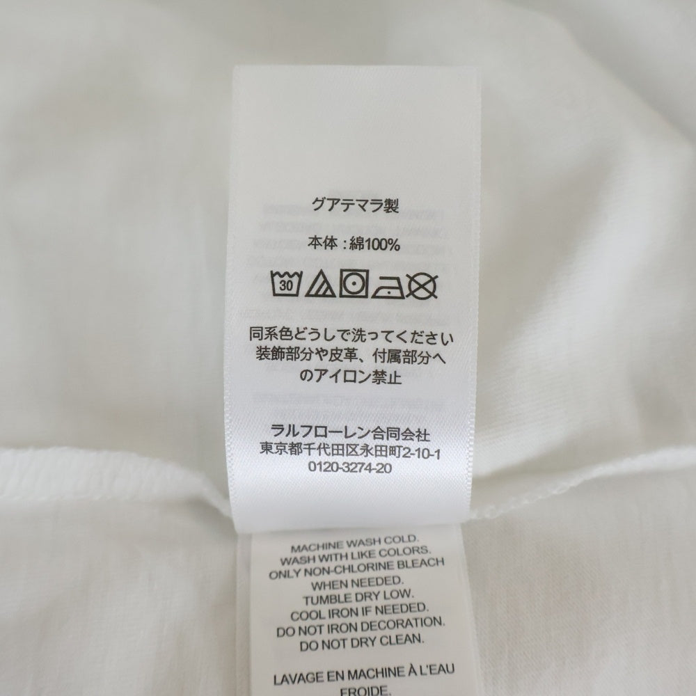 POLO RALPH LAUREN(ポロラルフローレン) COFFEE CUP Tee フロントデザイン コーヒーカップ 長袖Tシャツ カットソー ホワイト