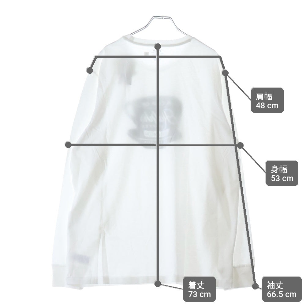 POLO RALPH LAUREN(ポロラルフローレン) COFFEE CUP Tee フロントデザイン コーヒーカップ 長袖Tシャツ カットソー ホワイト