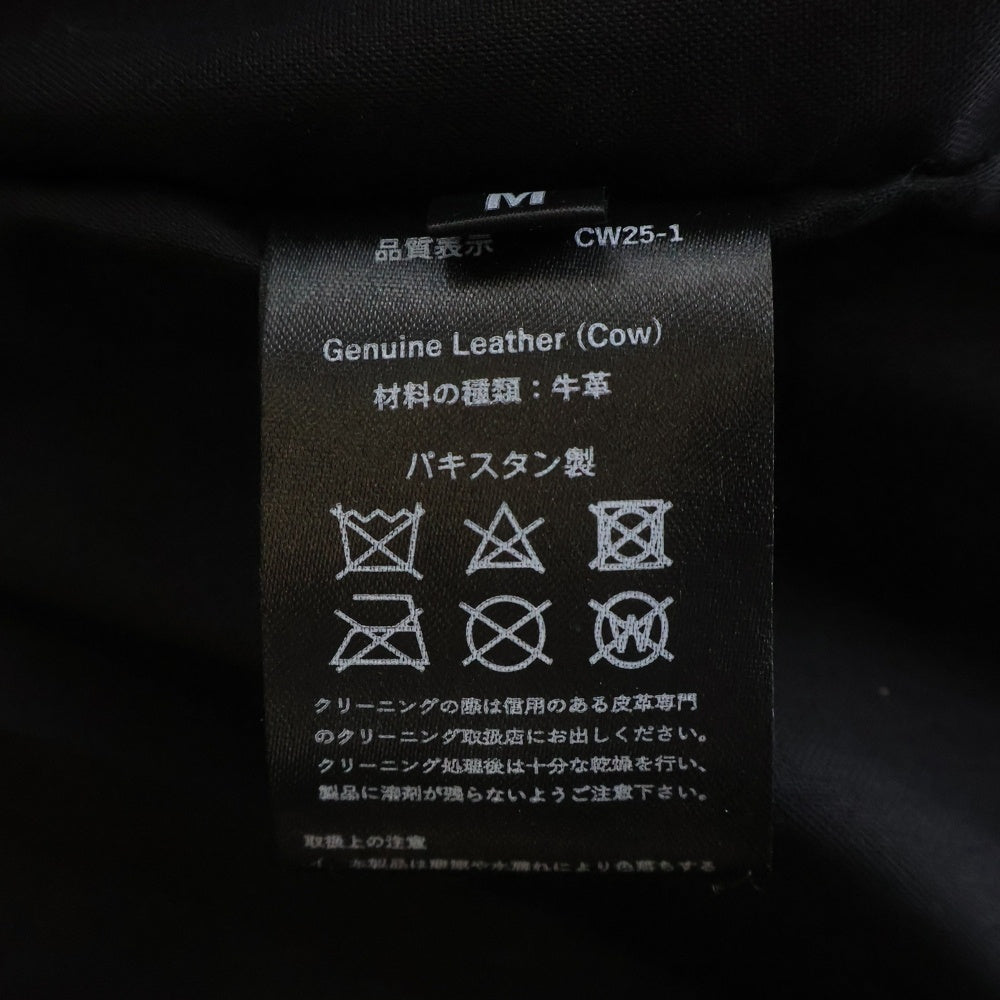 Liugoo Leathers(リューグーレザーズ) VaLLet 08 本革 レザーカーディガン レザージャケット レザーカーディガン ブラック