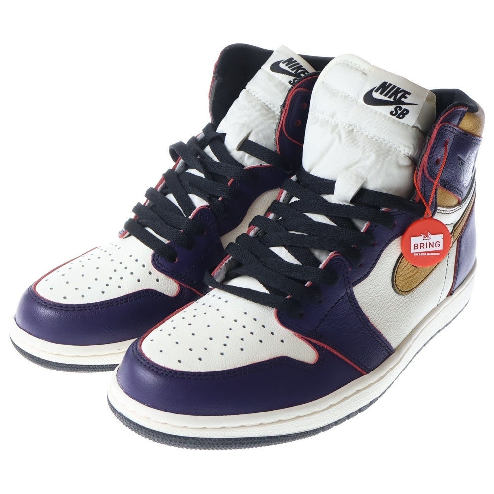 NIKE(ナイキ) AIR JORDAN 1 RETRO HIGH LA TO CHICAGO エアジョーダン1 エルエー トゥー シカゴ ハイカットスニーカー イエロー/パープル US10/28.0cm CD6578-507
