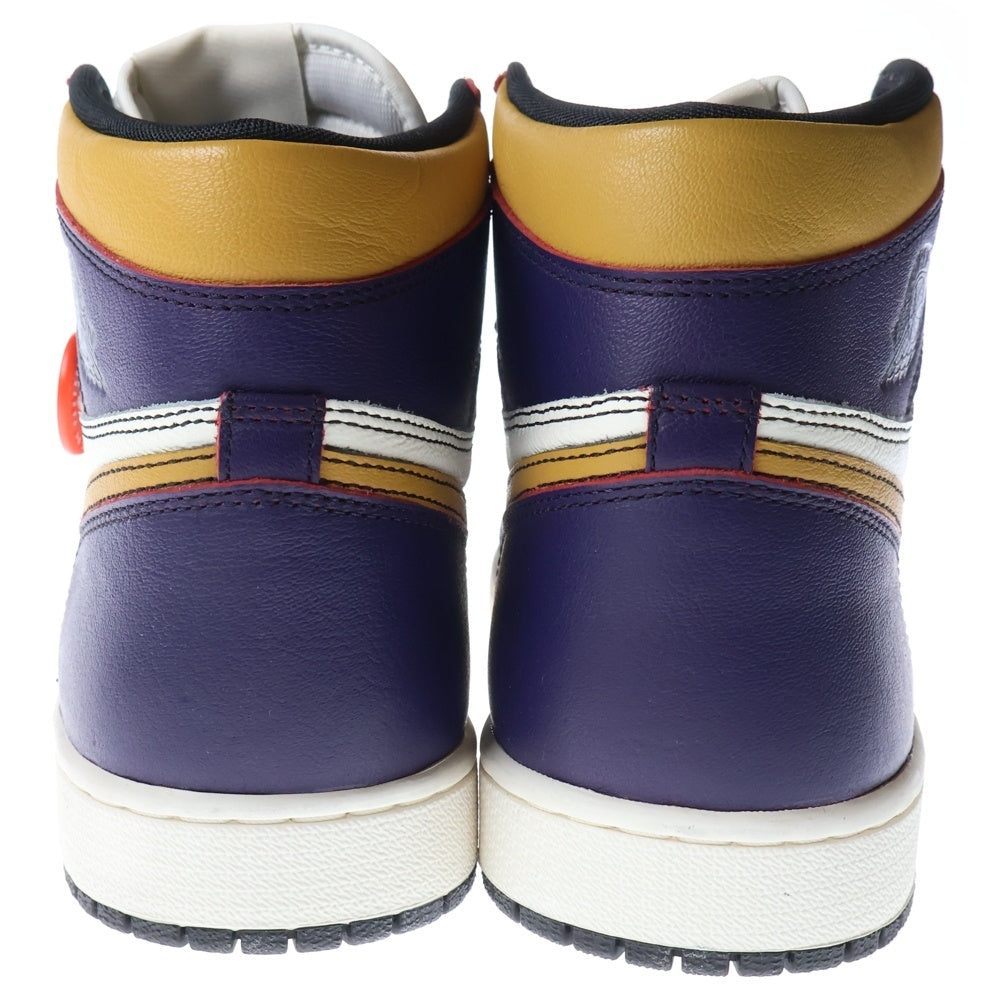 NIKE(ナイキ) AIR JORDAN 1 RETRO HIGH LA TO CHICAGO エアジョーダン1 エルエー トゥー シカゴ ハイカットスニーカー イエロー/パープル US10/28.0cm CD6578-507