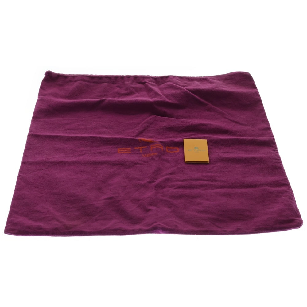 ETRO(エトロ) ペイズリー トートバッグ ショルダーバッグ パープル マルチカラー レザー×ナイロン レディース