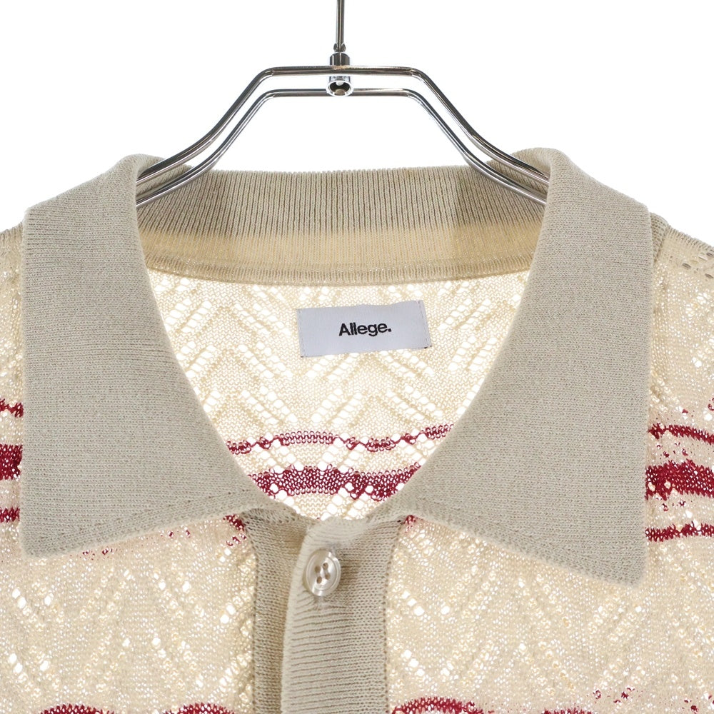 ALLEGE(アレッジ) 23SS Openwark Border Cardigan AL23S-KN01 オープン