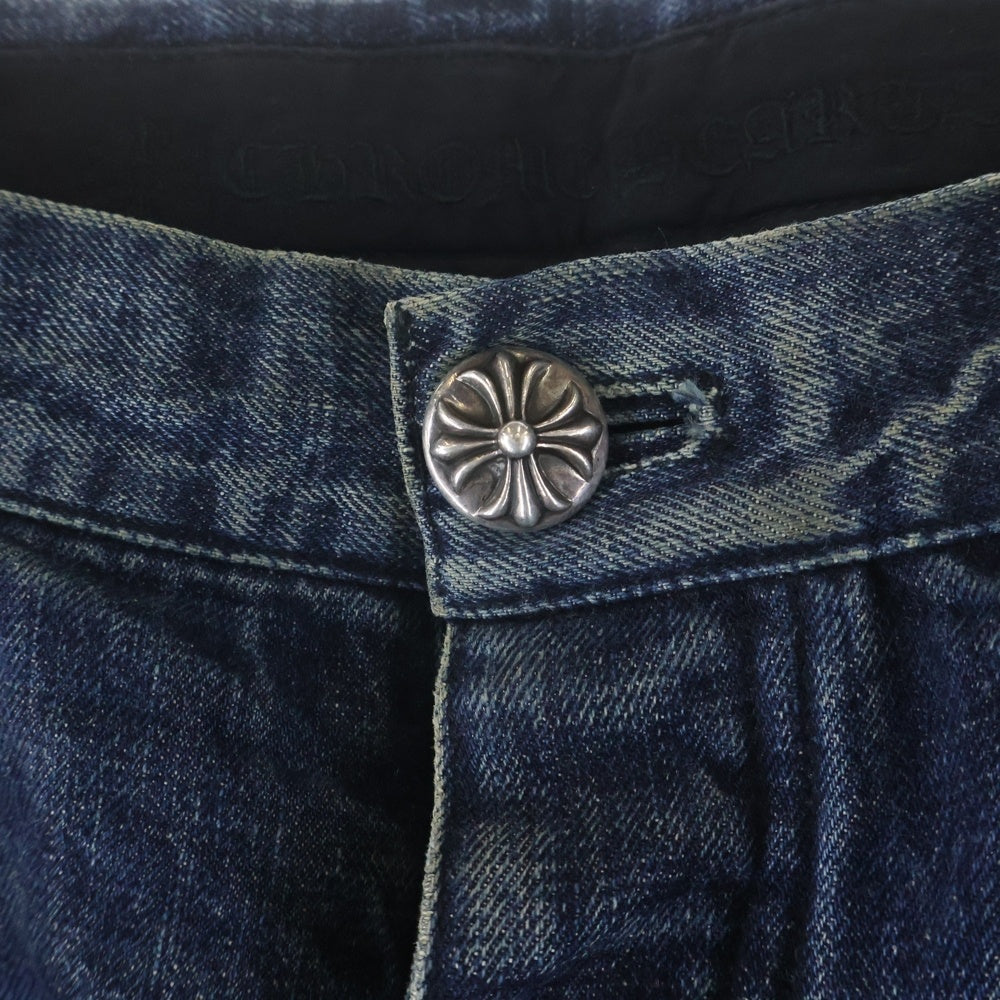 CHROME HEARTS(クロムハーツ) JEAN STRTLG FBRC デニムクロスパッチ デニムパンツ インディゴ