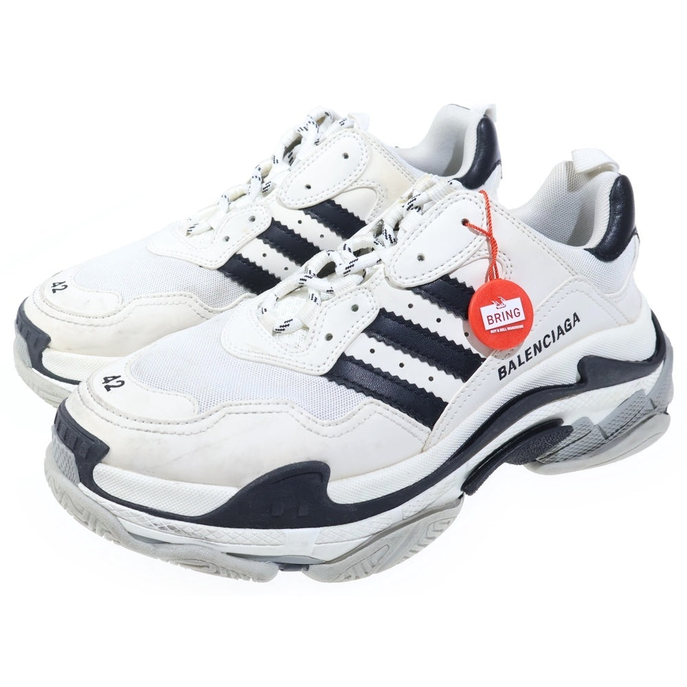 BALENCIAGA(バレンシアガ) ×adidas Triple S Sneaker 712821 アディダス トリプルS ローカットスニーカー ホワイト/ブラック