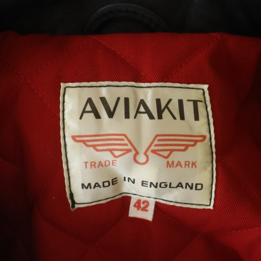 Lewis Leathers(ルイスレザー) AVIAKIT コルセア タイトフィット シングルライダースジャケット レザー BLK