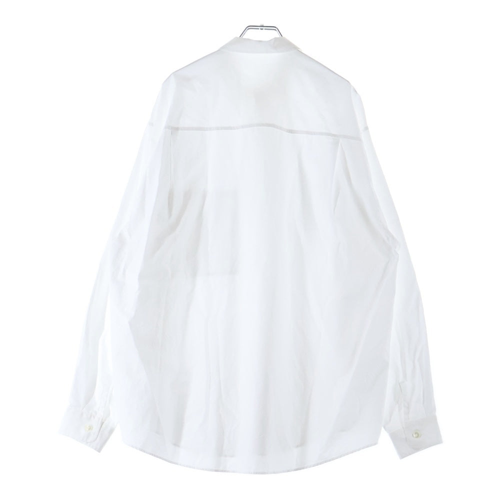 AURALEE(オーラリー) WASHED FINX TWILL BIG SHIRT ウォッシュド フィンクス ツイル ビッグ シャツ ホワイト