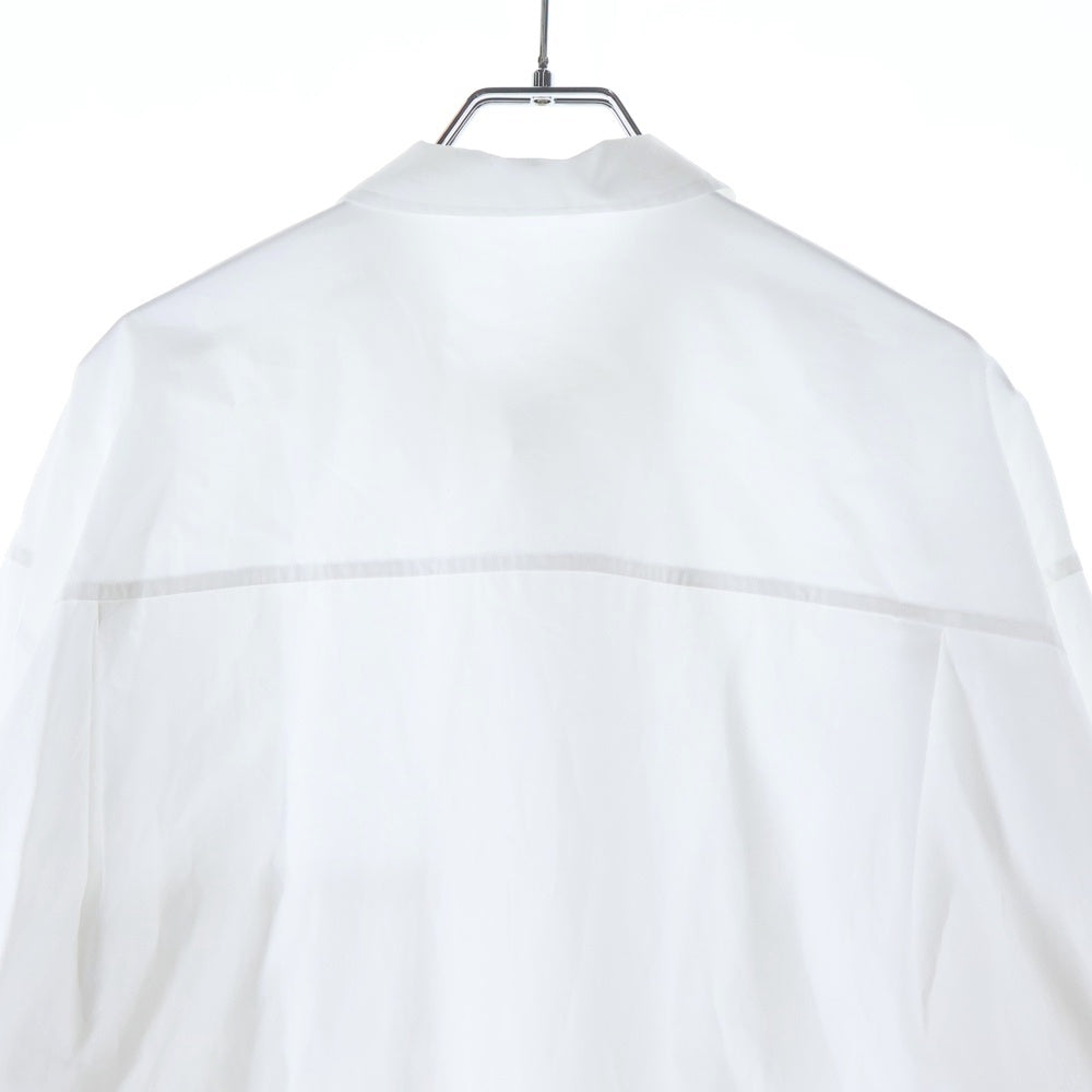 AURALEE(オーラリー) WASHED FINX TWILL BIG SHIRT ウォッシュド フィンクス ツイル ビッグ シャツ ホワイト