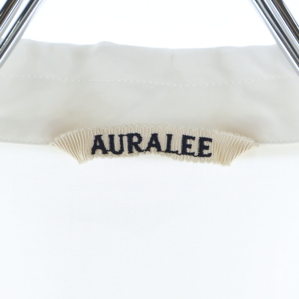 AURALEE(オーラリー) WASHED FINX TWILL BIG SHIRT ウォッシュド フィンクス ツイル ビッグ シャツ ホワイト