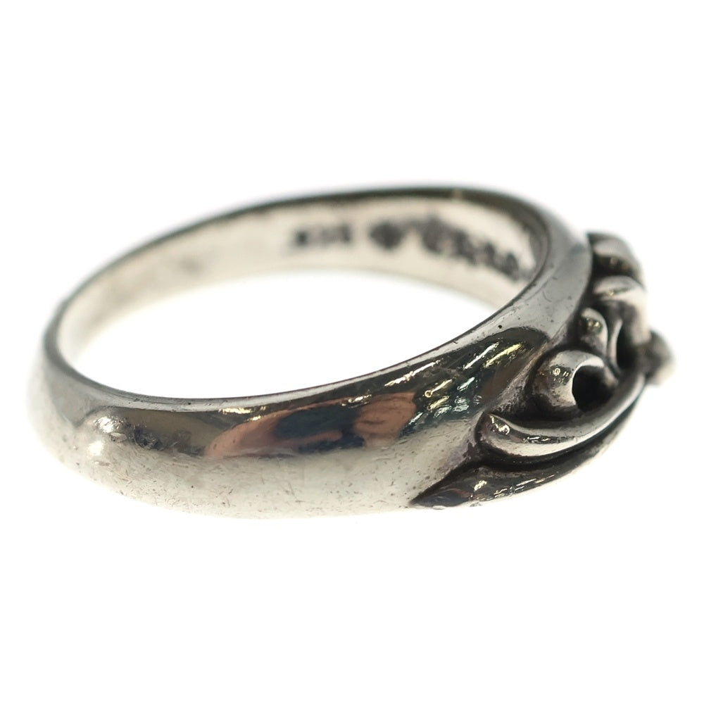 CHROME HEARTS(クロムハーツ) HALF Classic Floral CROSS RING ハーフ クラシック フローラルクロスリング シルバー
