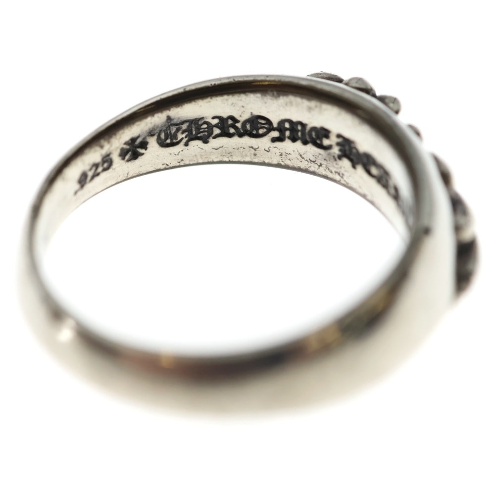 CHROME HEARTS(クロムハーツ) HALF Classic Floral CROSS RING ハーフ クラシック フローラルクロスリング シルバー