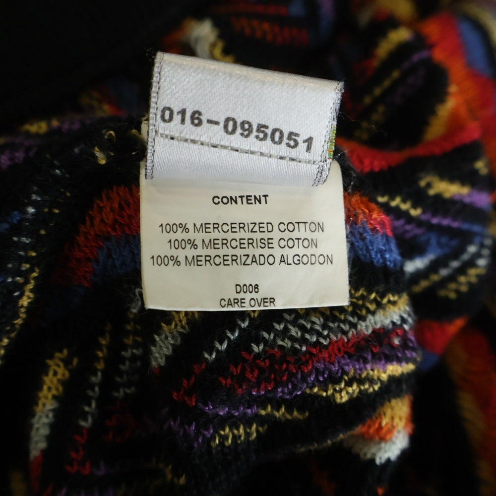COOGI(クージー) 3D DESIGN KNIT SWEATER ジップアップ ニット フーディー マルチ