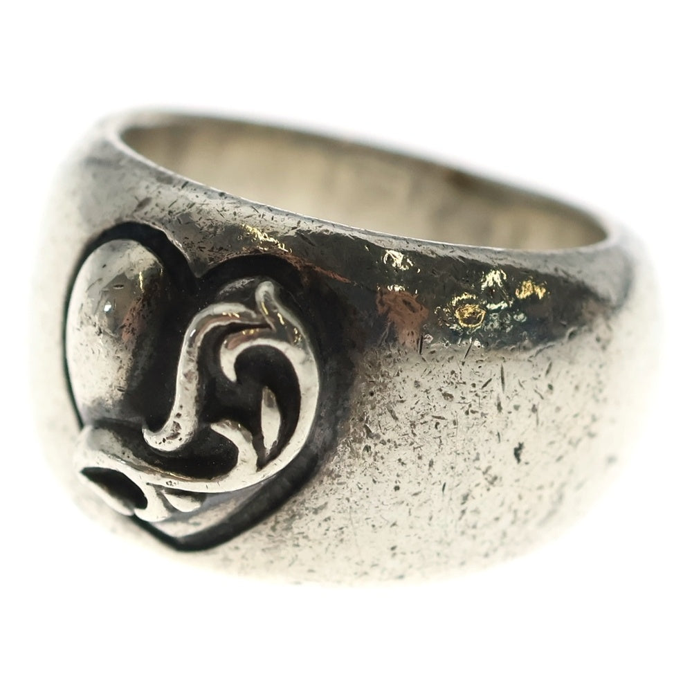 CHROME HEARTS(クロムハーツ) HEART IN BAND ハートインバンドリング シルバー