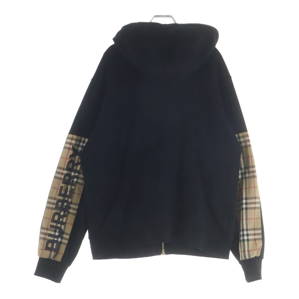 BURBERRY(バーバリー) パエルチェック ノバチェック パーカー フーディ ブラック 黒