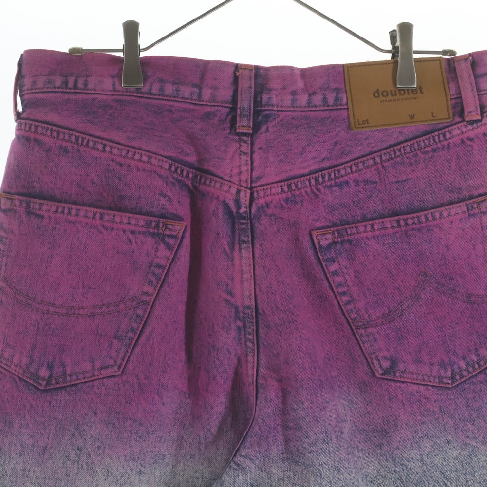 doublet(ダブレット) ANIME HAND PAINTING DENIM PANTS 染め加工