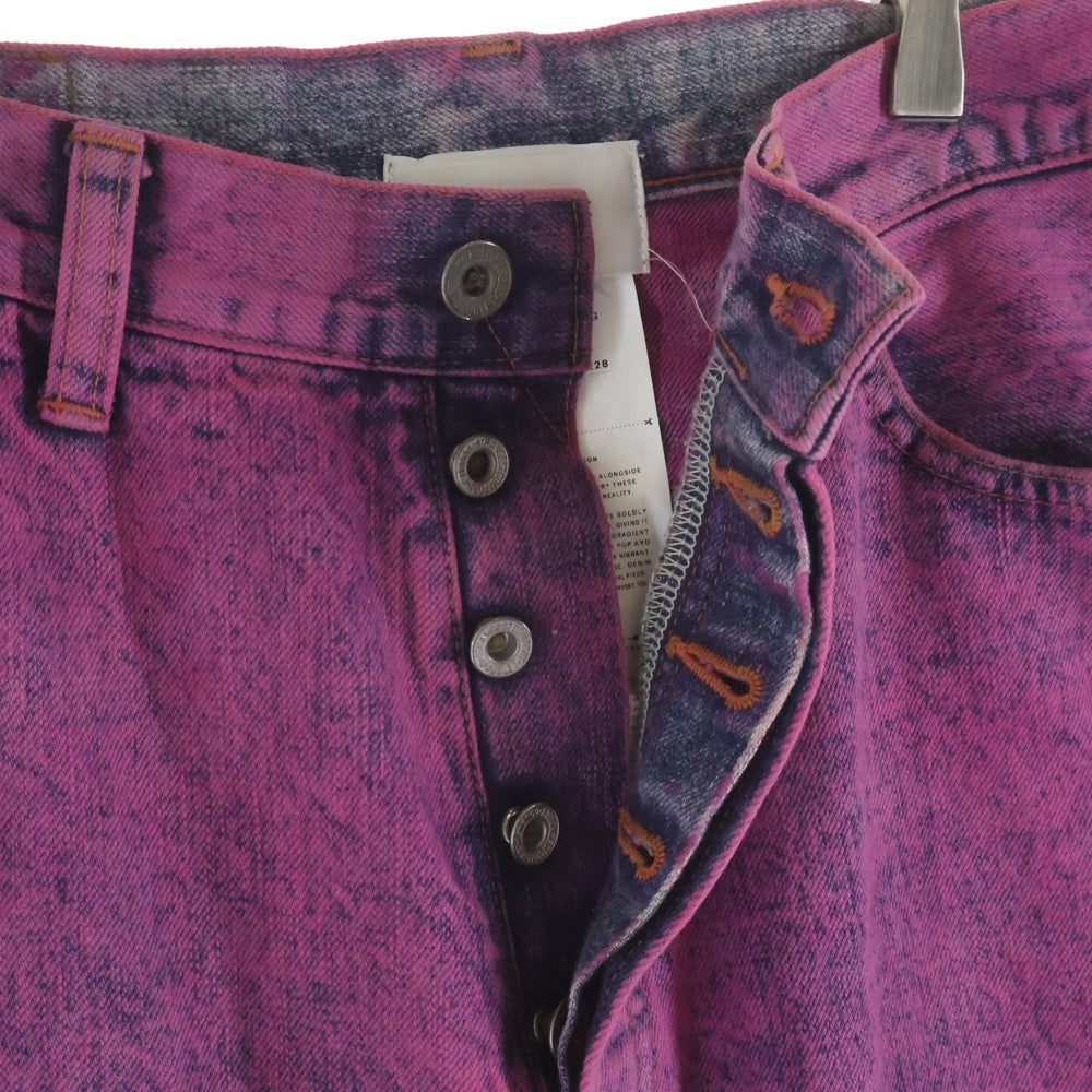 doublet(ダブレット) ANIME HAND PAINTING DENIM PANTS 染め加工