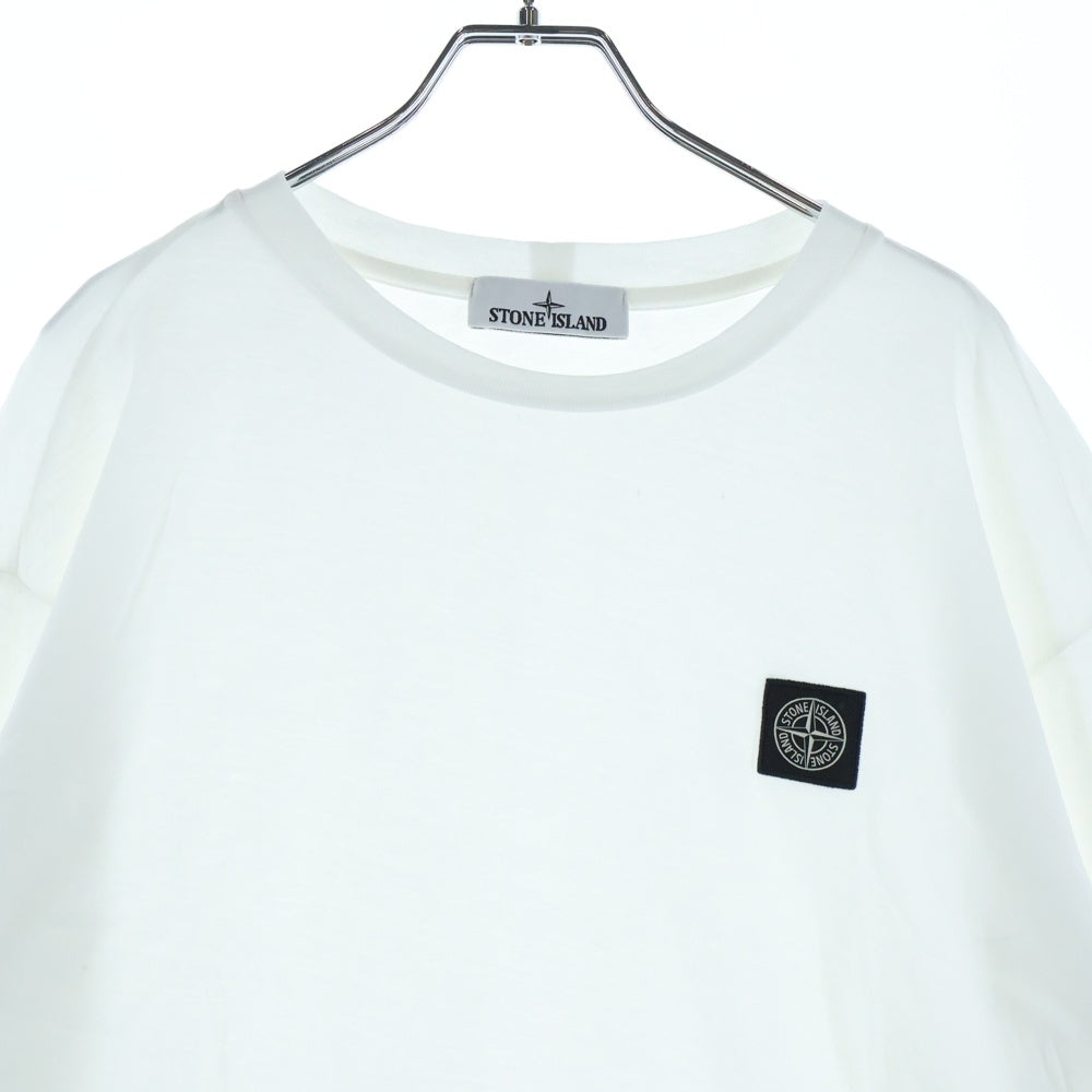 STONE ISLAND(ストーンアイランド) LONG SLEEVE SHIRT 101522713 ロゴワッペン付き 長袖 Tシャツ カットソー ホワイト