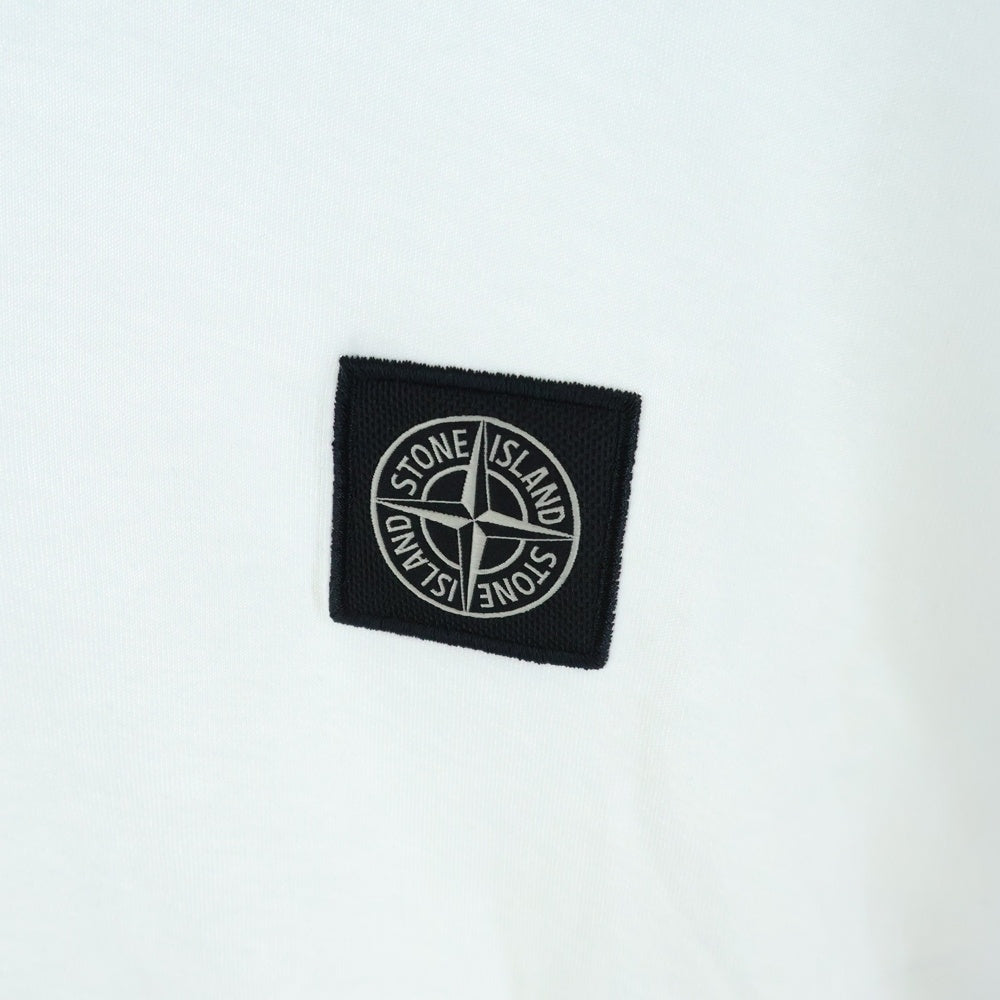 STONE ISLAND(ストーンアイランド) LONG SLEEVE SHIRT 101522713 ロゴワッペン付き 長袖 Tシャツ カットソー ホワイト