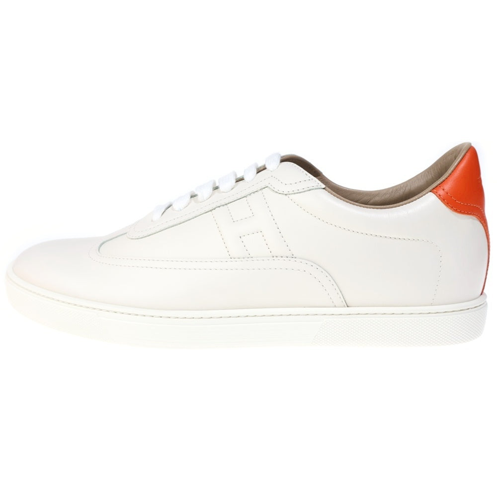 HERMES(エルメス) Quicker クイッカー ローカットスニーカー シューズ ホワイト/オレンジ