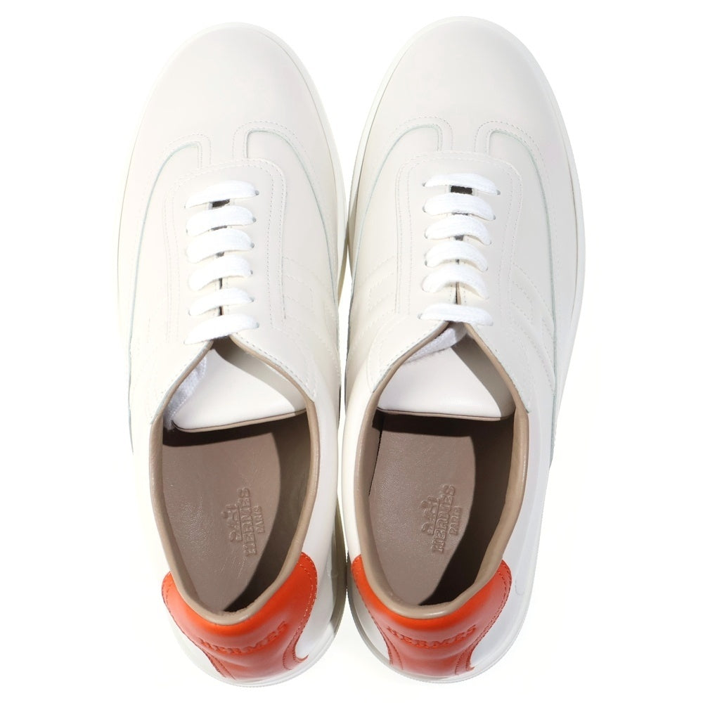 HERMES(エルメス) Quicker クイッカー ローカットスニーカー シューズ ホワイト/オレンジ