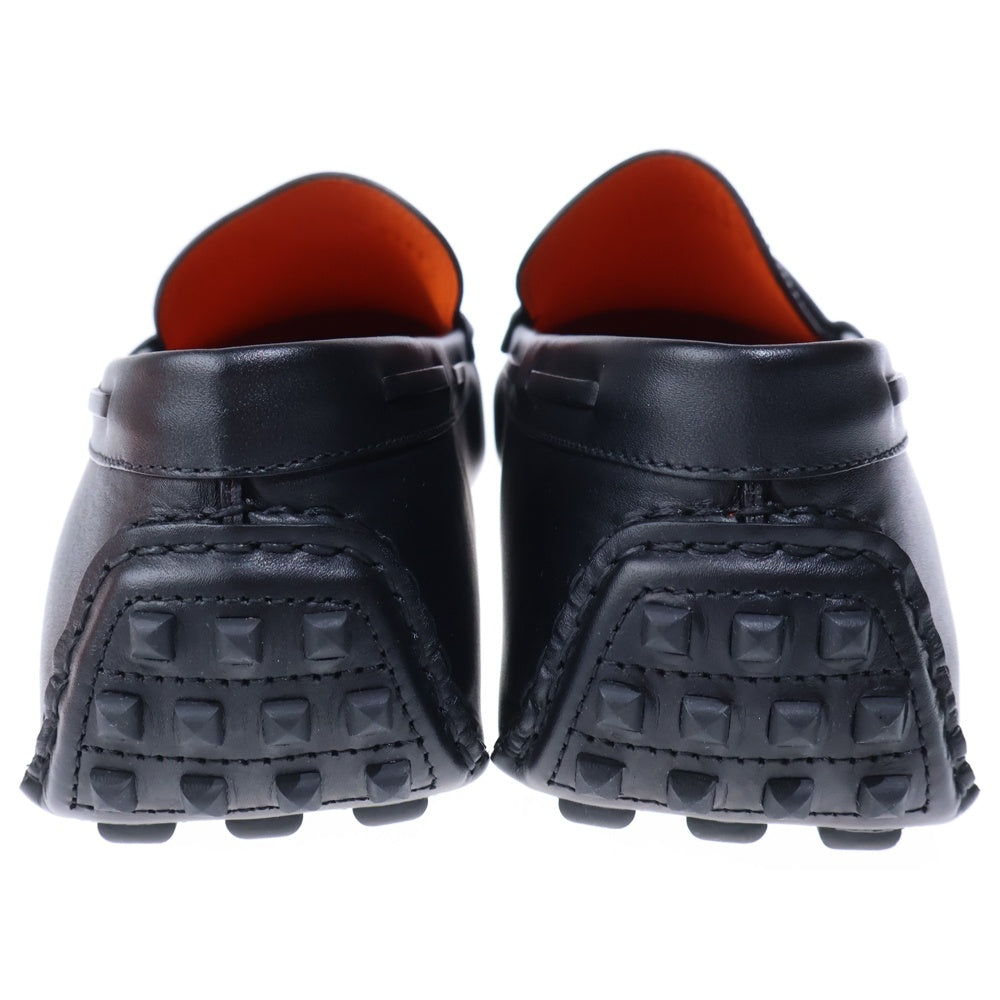 HERMES(エルメス) Irving loafer アーヴィング ローファー シルバー金具 レザー シューズ ブラック