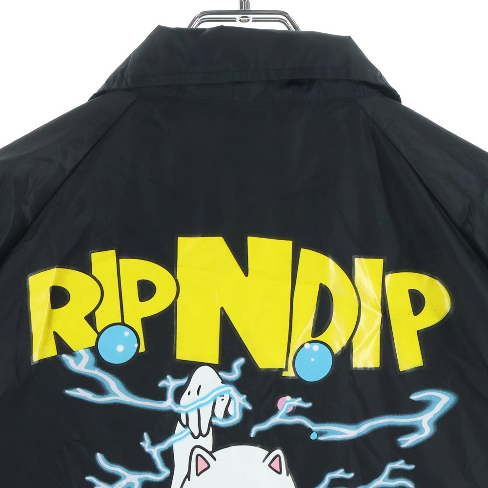 RIPN DIP(リップンディプ) Super Sanerm Coaches Jacket ナイロン コーチジャケット ブラック