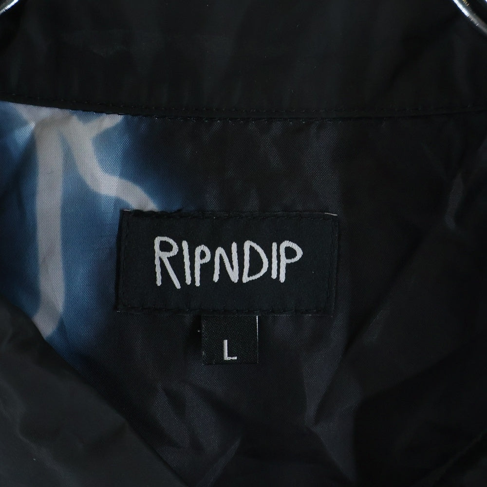 RIPN DIP(リップンディプ) Super Sanerm Coaches Jacket ナイロン コーチジャケット ブラック