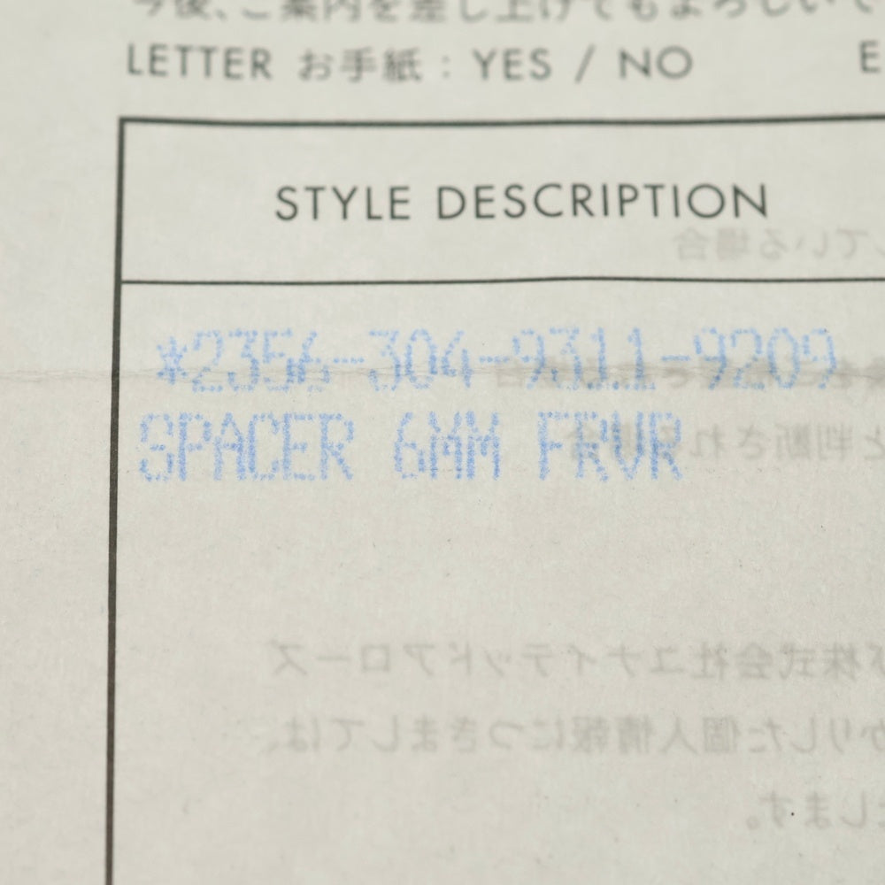 CHROME HEARTS(クロムハーツ) 6mm SPACER FOREVER 6mmスペーサーリング フォーエバーシルバー BCA337