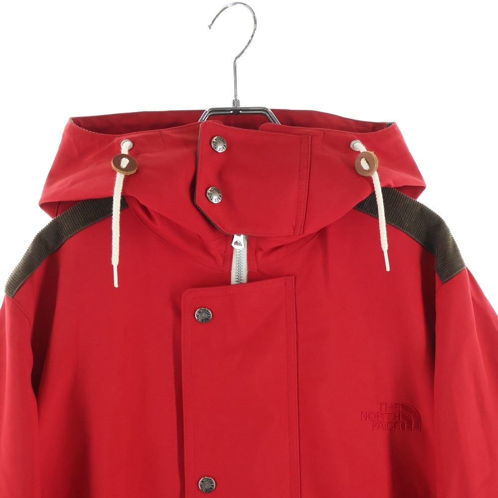 COMME des GARCONS(コムデギャルソン) ×THE NORTH FACE ノースフェイス 切り返し マウンテンパーカー ナイロン WP-J905 レッド